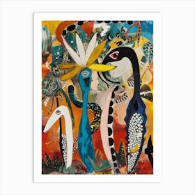 Birds Of Paradise Art Print