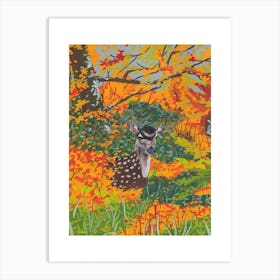 Oh Deer Autumn Art Print