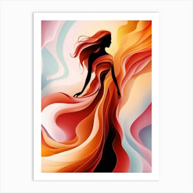 Abstract Of A Woman Art Print