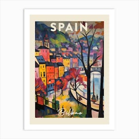 Bilbao Spain 1 Fauvist Painting  Travel Poster Art Print