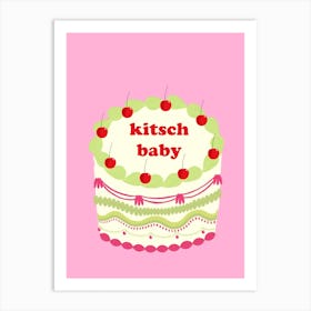 Kitsch Baby Cake Art Print