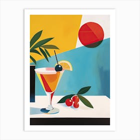 Cocktail Atomic Elixirs: Mid-Century Libation Fusion Art Print