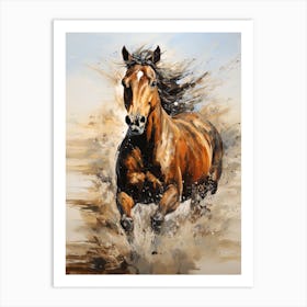 A Horse Painting In The Style Of Acrylic Painting 3 Art Print