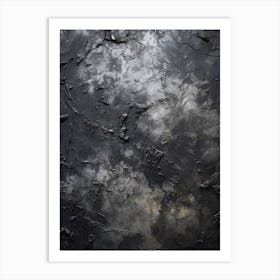 Black Art Textured 5 Art Print