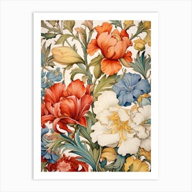 Floral Rococo Art Print