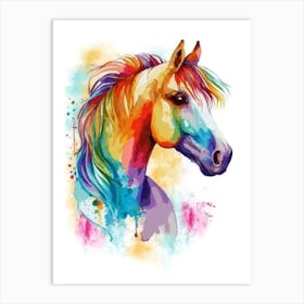 Rainbow Horse Art Print