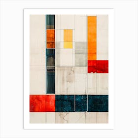 Abstract Painting modern lines Art Print