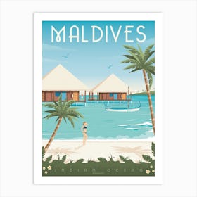 Maldives Islands Art Print