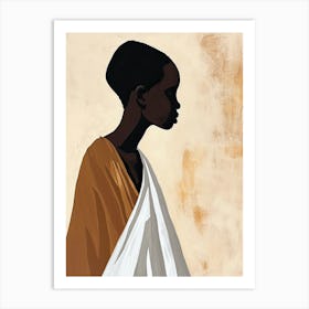 Nomadic Whispers|The African Woman Series Art Print