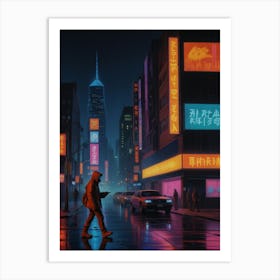 Neon City Art Print