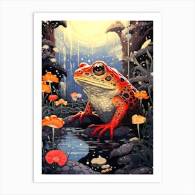 Frog In The Forest Art Print