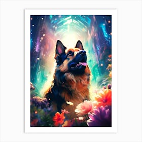 Angel Dog Art Print