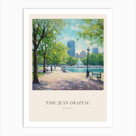 Parc Jean Drapeau Montreal Canada 2 Vintage Cezanne Inspired Poster Art Print