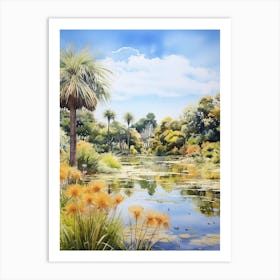Royal Botanic Garden Melbourne Watercolour  Art Print