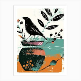 Bird In A Vase Art Print