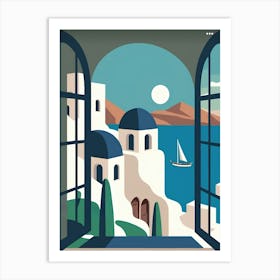 Santorini 1 Art Print