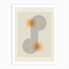 Abstract sun reflection Art Print