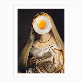 English Breakfast No.1 Renaissance Collage Art Print