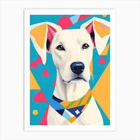 Dog With A Bandana Art Print