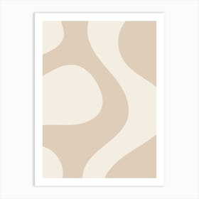 Beige Abstract 2 Art Print