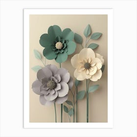 Paper Flowers Art Print