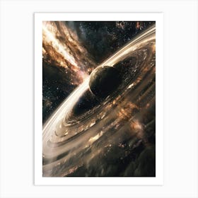 Spiral Galaxy In Space Art Print