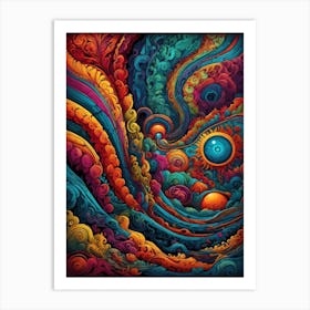 Psychedelic Painting 12 Art Print