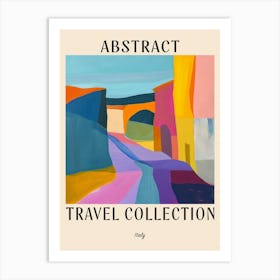 Abstract Travel Collection Poster Italy 3 Art Print