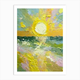 Sunset At The Beach 43 Art Print