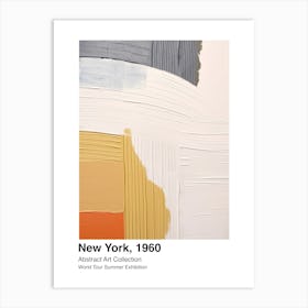 World Tour Exhibition, Abstract Art, New York, 1960 10 Art Print