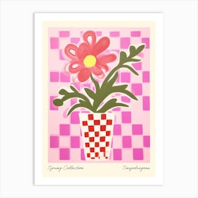 Spring Collection Snapdragons Flower Vase 4 Art Print