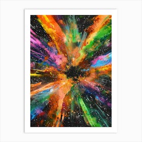 Explosion Of Color Art Print