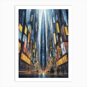 Futuristic Cityscape Art Print