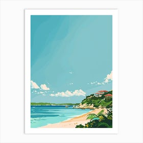 Okinawa Japan 1 Colourful Illustration Art Print