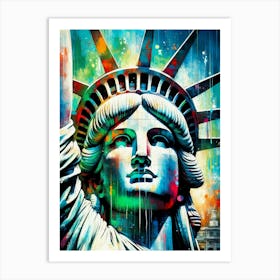 Statue Of Liberty Close Up Art Print