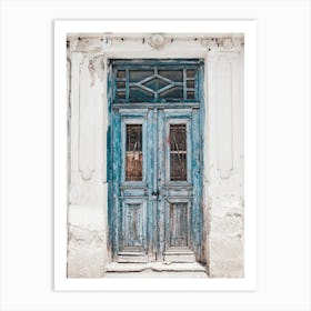 Blue Door, Naxos Art Print