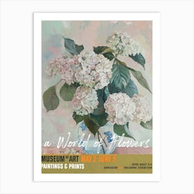 A World Of Flowers, Van Gogh Exhibition Hydrangea 1 Art Print