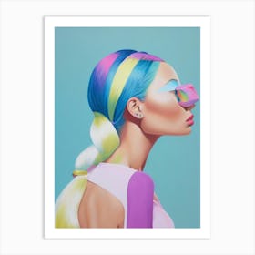 Iggy Azalea Colourful Illustration Art Print