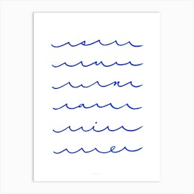 Waves In The Sea Art Print