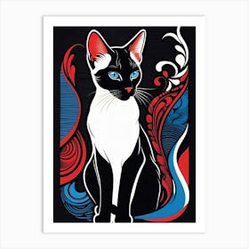 Siamese Cat 1 Art Print