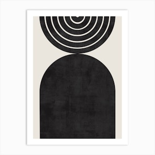 Abstract Rainbow Circle Two Art Print