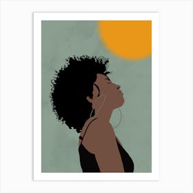 Black Power Woman Art Print