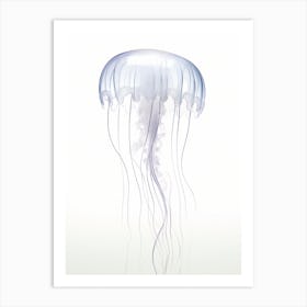 Box Jellyfish Watercolour Painting 4 Art Print