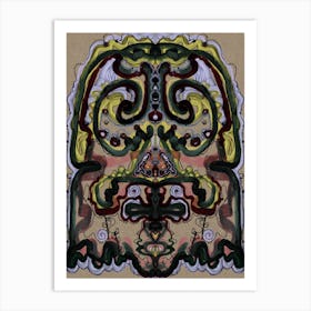 Psychedelic Face Art Print