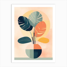 Seamless Abstract Plant Art Print