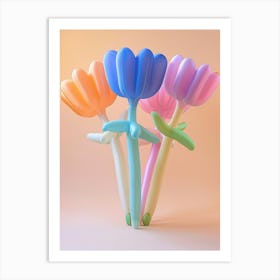 Dreamy Inflatable Flowers Cornflower 2 Art Print