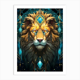 Lion Head 3 Art Print