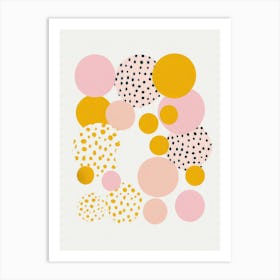 Abstract Polka Dot Circles Art Print