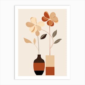 Two Vases With Flowers 6 Art Print