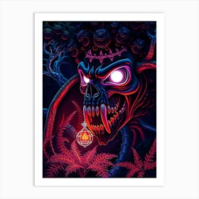 Demon In The Forest Art Print